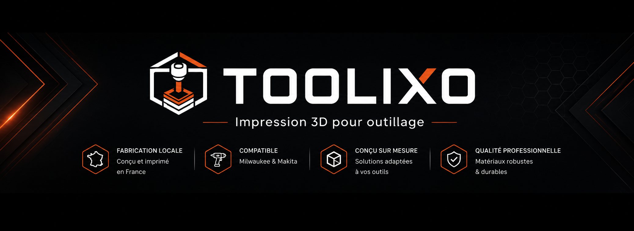 TOOLIXO, inserts 3D, supports atelier et rangement sur mesure pour Milwaukee et Makita