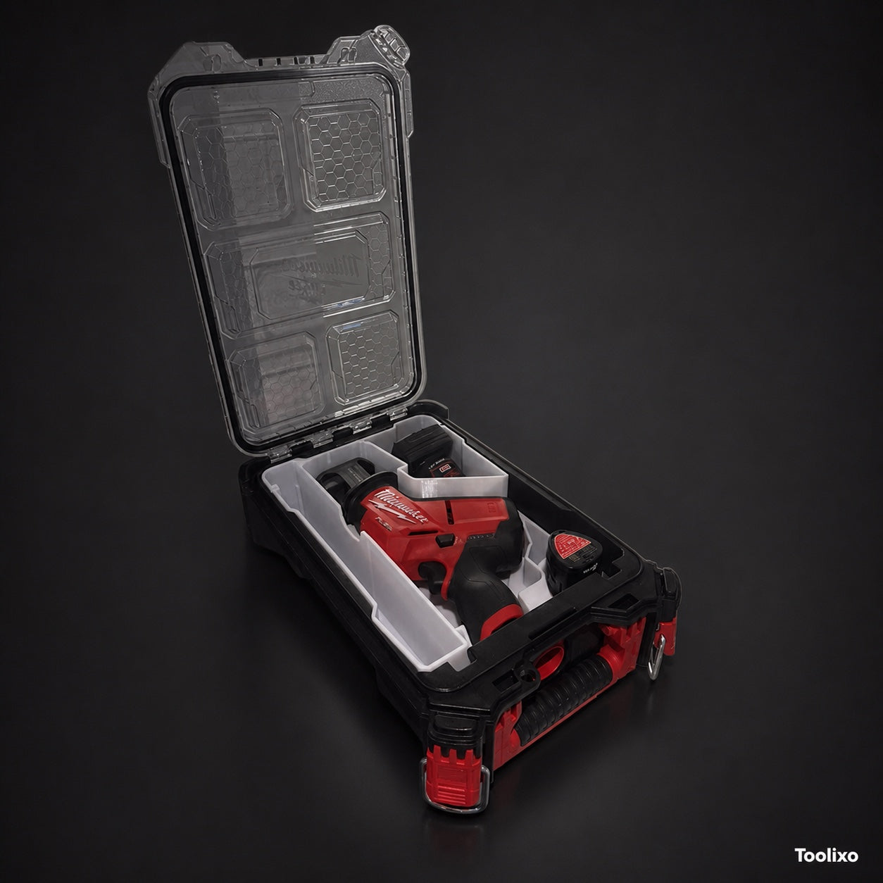 Insert Toolixo pour scie sabre Milwaukee M12 CHZ dans coffret PACKOUT