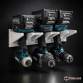 Support mural Toolixo pour trois outils Makita avec batteries